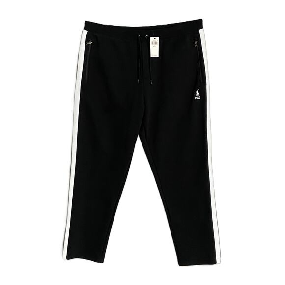Polo Ralph Lauren Men's 2LT Big & Tall Double-Knit Mesh Jogger Pant Black NEW - Picture 1 of 11